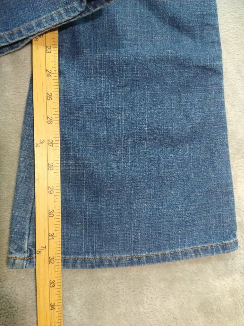 American Eagle Jeans Womens 8 Blue Denim Flare Vintage Y2K Mid Rise Stretch